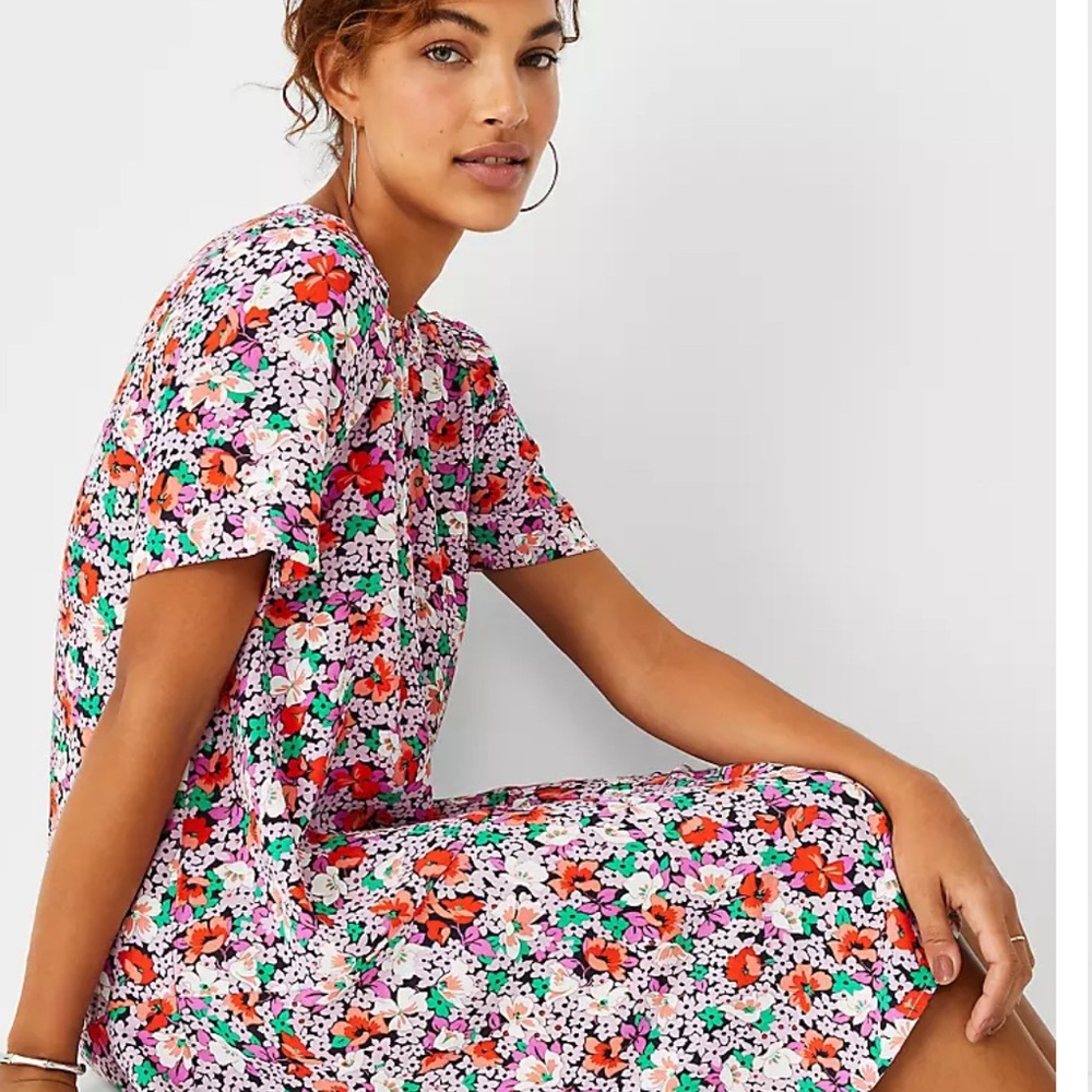 Ann Taylor Floral Dress - Multicolor